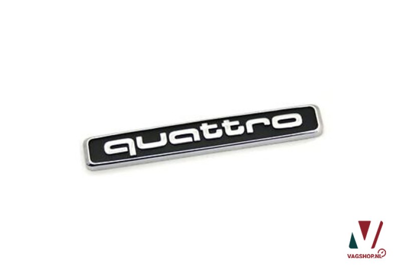Audi Quattro logo achterzijde origineel 