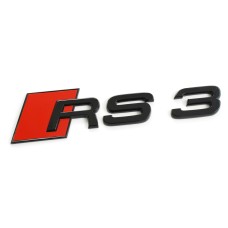 Audi RS3 (8Y) embleem achterzijde zwart (black edition)