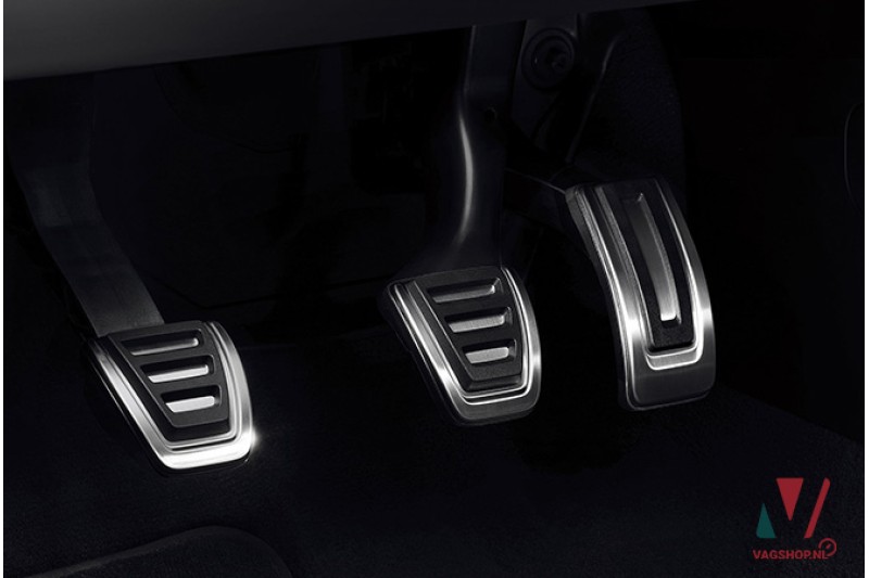 Audi A1 (GB) / A3 8V pedaalkappenset RVS