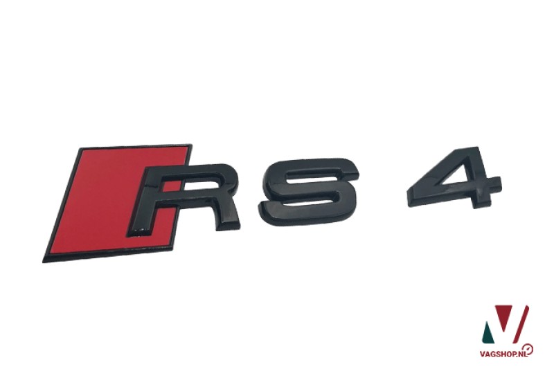Audi RS4 (8W) Black Edition 'RS4' embleem achterkant 