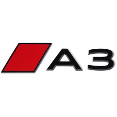 Audi A3 embleem achterzijde black-edition met ruit
