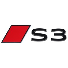 Audi S3 (8Y) embleem achterzijde black-edition