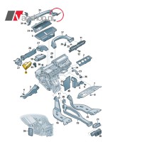 Luchtrooster Audi A3 8Y bestuurderskant