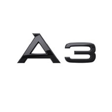 Audi A3 plakembleem achterkant zwart