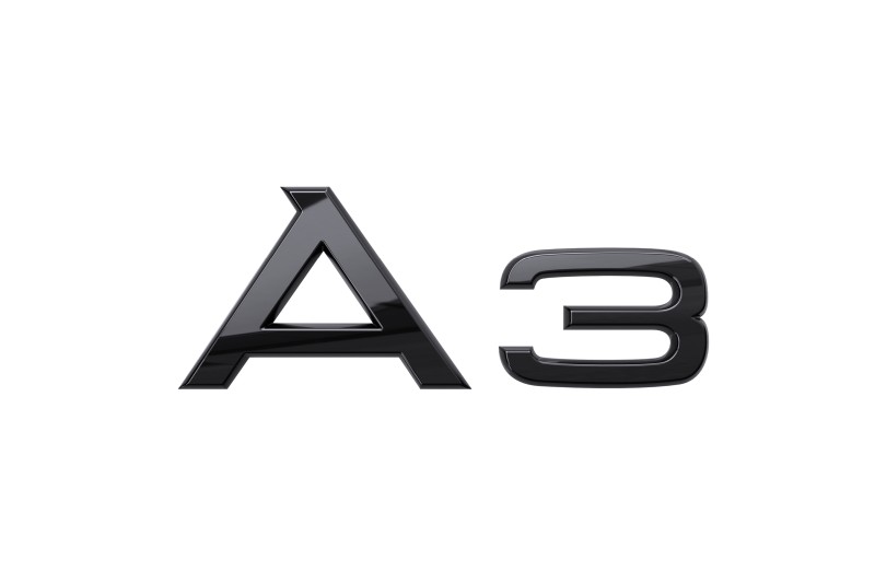 Audi A3 (8Y) embleem achterzijde zwart (blackedition) Audi A3 (8Y) embleem achterzijde zwart (blackedition)