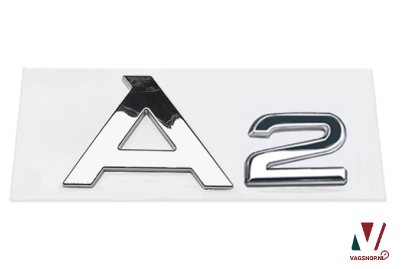Audi A2 embleem achterkant chroom 