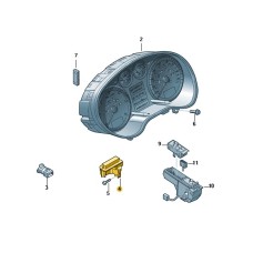 Audi ontvanger radiografische klok (OEM: 8K0919145A)
