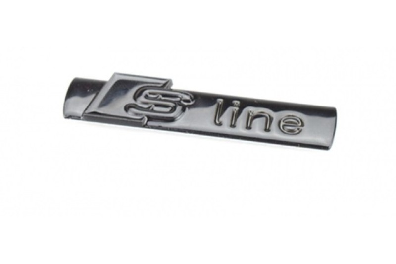 Audi S-Line embleem spatbord zwart