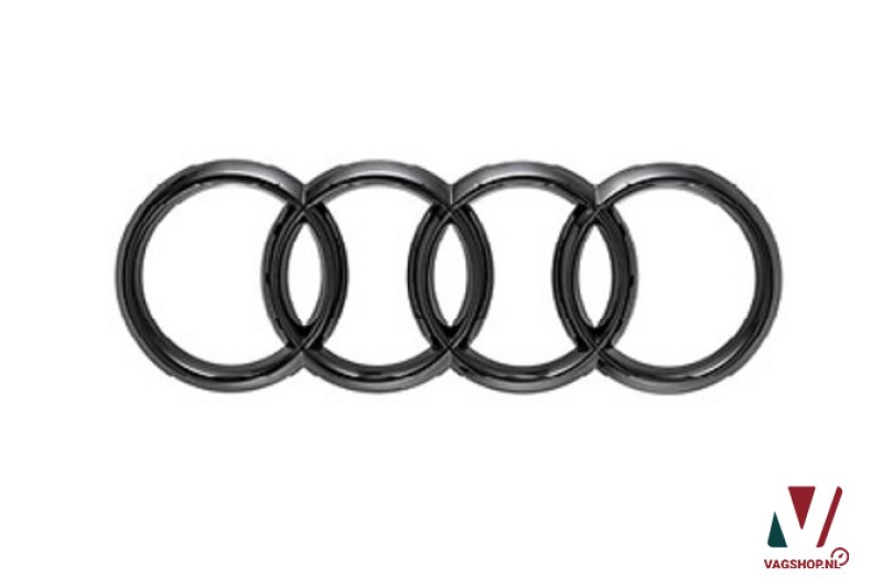 Audi A1 (8X) zwart logo voorzijde in hoogglans