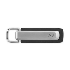 Audi A3 sleutelhanger zilver / zwart