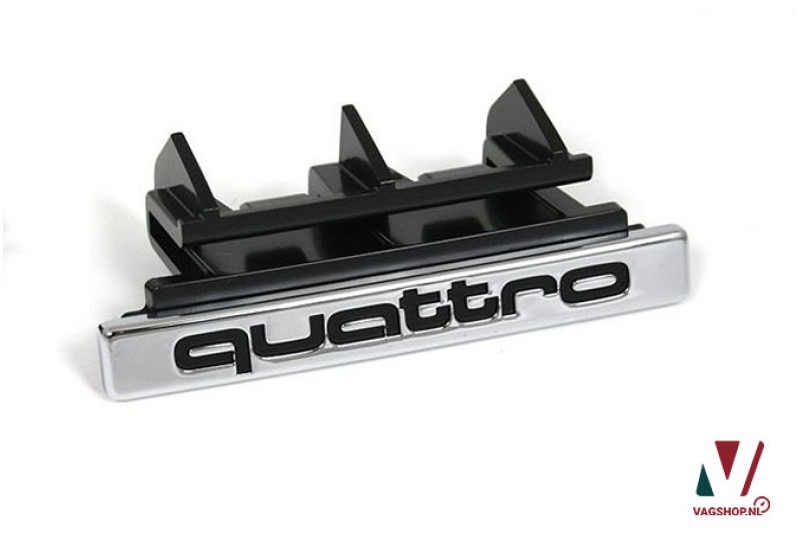 Audi 'quattro' embleem voor grill