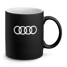 Audi mok met ringen - zwart