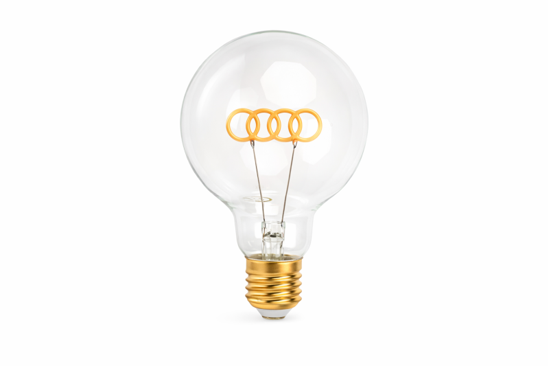 Lamp met Audi logo
