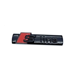 S-line grille embleem Zwart-Rood