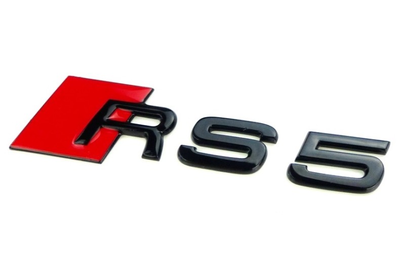 Audi RS5 8T Zwart Embleem Achter
