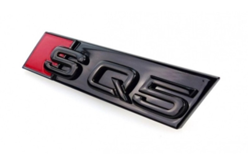 Audi SQ5 logo zwart voor