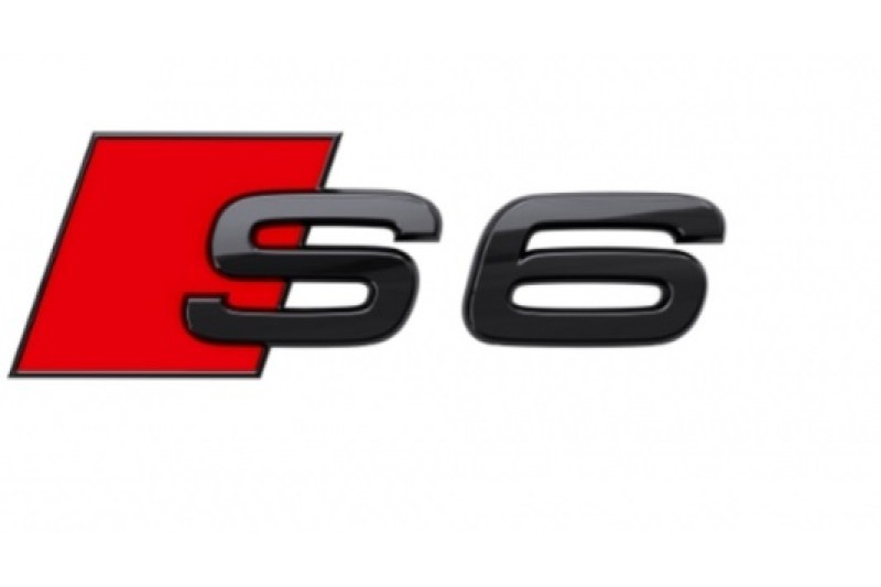 Audi A6/S6 (C6) embleem voor de achterzijde zwart