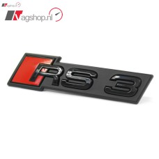 RS3 grille embleem zwart voor de RS3 8V tm 2016 (voor facelift)