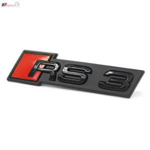 RS3 grille embleem zwart voor de RS3 8V tm 2016 (voor facelift)