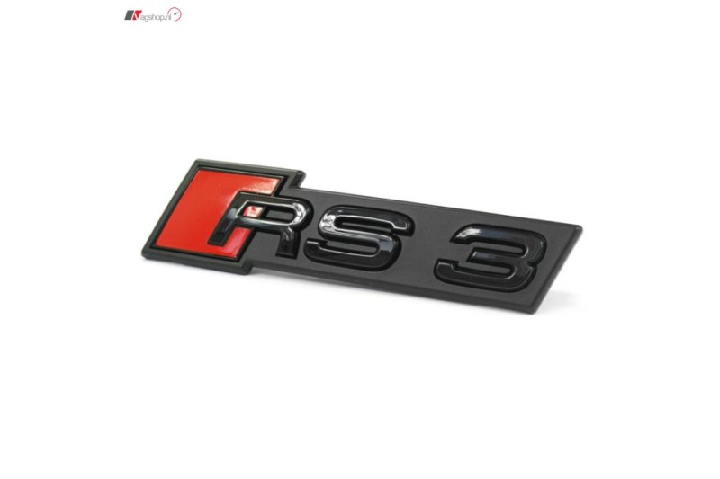 Audi RS3 zwarte grille embleem zwart