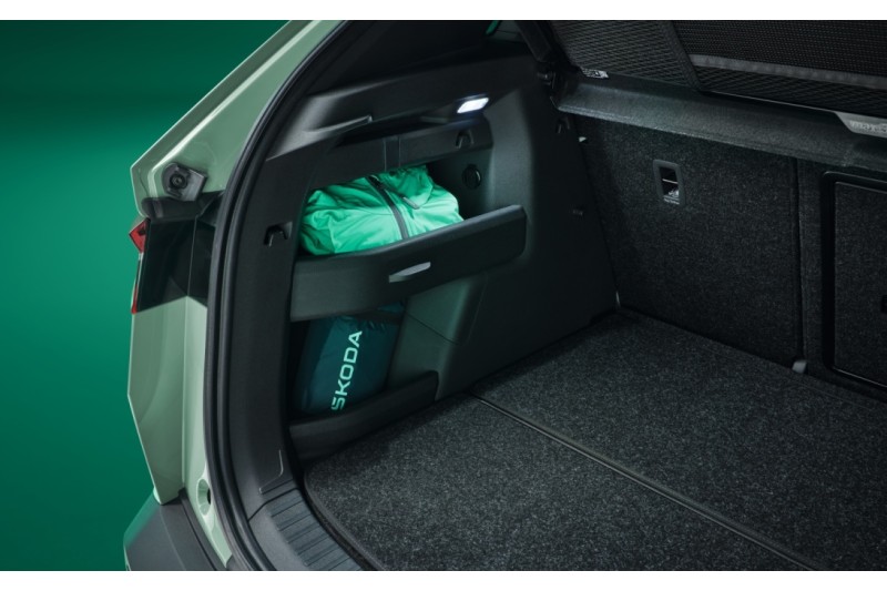 Škoda Elroq bagageruimte zijvak