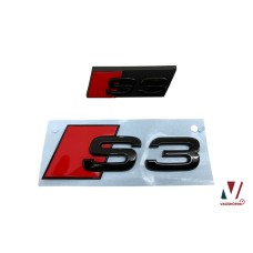 Audi S3 grille logo zwart