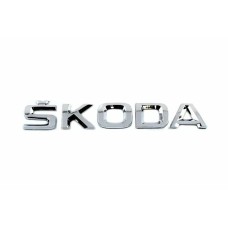 Škoda plak embleem achterkant