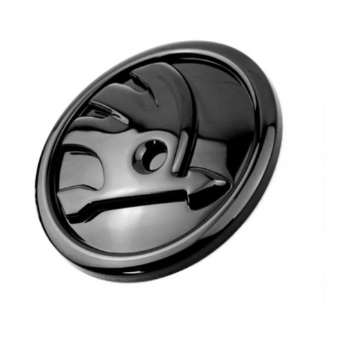 Zwart Skoda logo Superb voorzijde hoogglans zwart