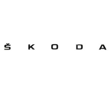 Škoda embleem achterzijde zwart 