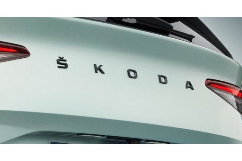 Škoda Enyaq embleem zwart