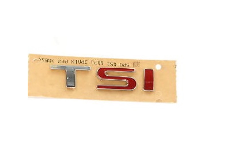 Seat TSI embleem chroom rood rood