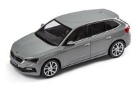 Skoda Scala schaalmodel 1:43 Maan wit/Staalgrijs