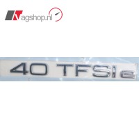 Audi 40 TFSI-E embleem chroom achterzijde 