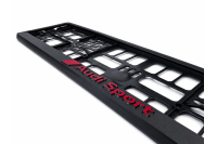 Audi Sport luxe kentekenplaathouder met opgelegd logo