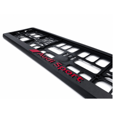 Audi Sport luxe kentekenplaathouder met 3D-logo