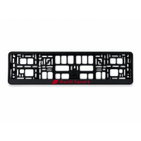 Audi Sport luxe kentekenplaathouder met opgelegd logo