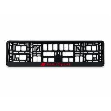 Audi Sport luxe kentekenplaathouder met opgelegd logo