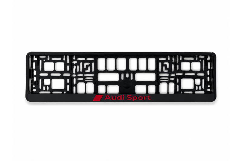 Audi Sport luxe kentekenplaathouder met opgelegd logo