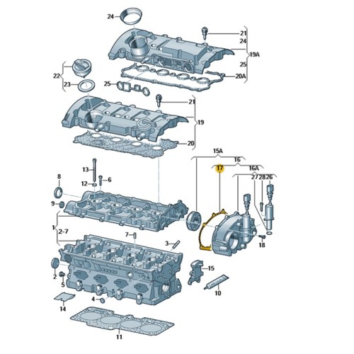 Pakking deksel kettingspanner 2.0 benzine