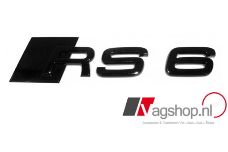 Audi RS6 Zwart Embleem Achter