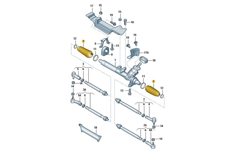 Originele stuurhuishoes (OEM: 1J0422831B)