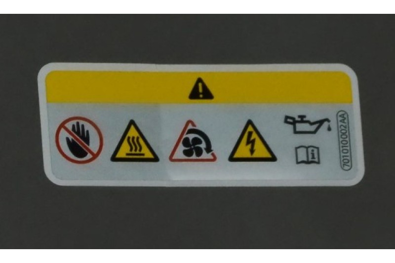 Audi/ VW/Seat/Skoda 'Waarschuwingssticker' 