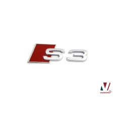 Audi S3 embleem achterzijde zilver