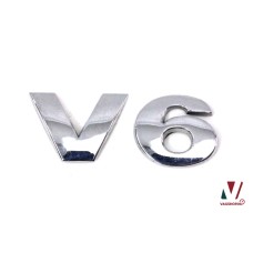 Volkswagen V6 embleem chrome
