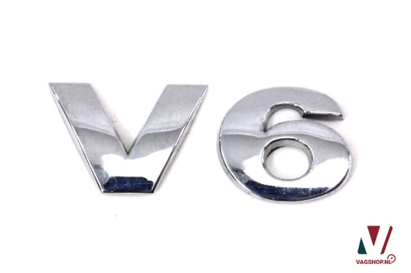 Volkswagen V6 embleem chrome