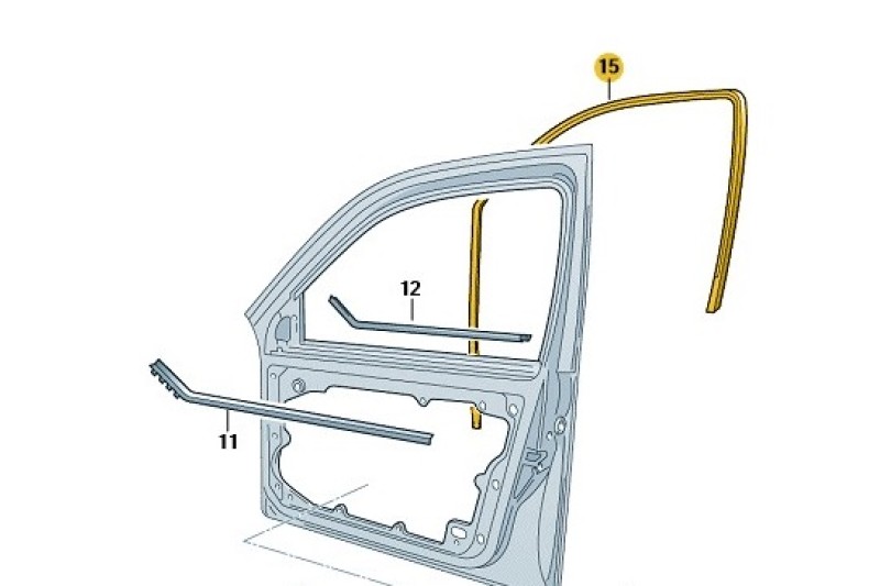 Raamrubber T5/T5/T6 