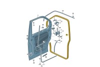 Portierrubber Transporter T5/T5 GP/ T6 en T6.1