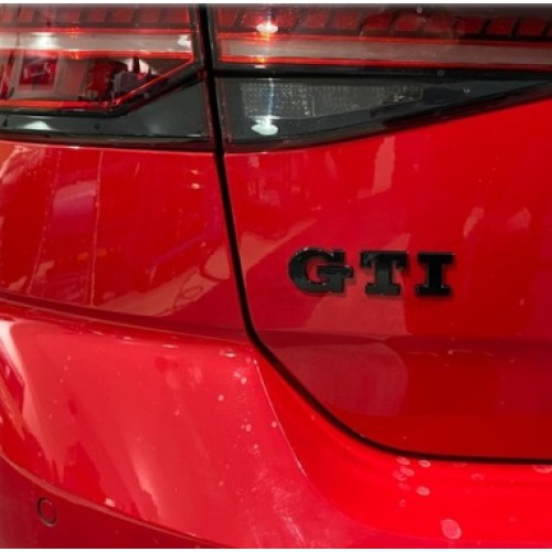 Golf 7 GTI embleem zwart achterzijde