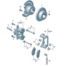 VW Crafter 2E remschijven & remblokken achterzijde