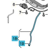 Audi A4/A5 waterafvoerslang voor het panoramadak